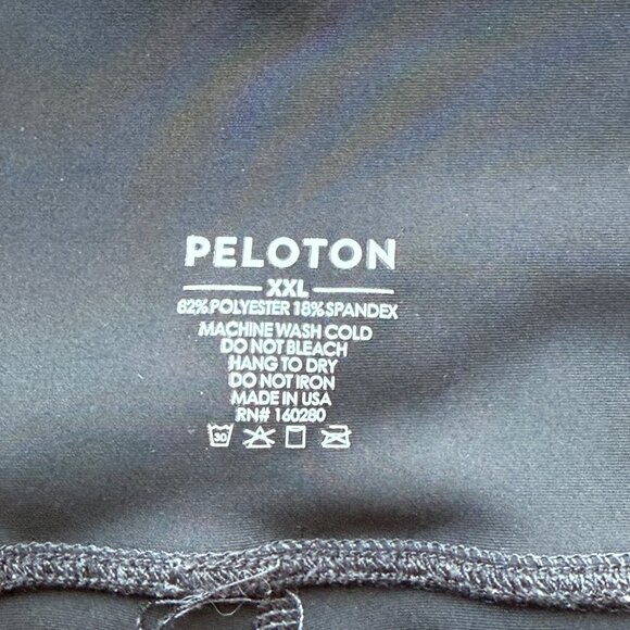 Peloton Logo Black High-Waisted Leggings Polyester/Spandex Blend Womens Size XXL - Picture 5 of 7